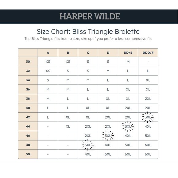 Harper Wilde Bliss Triangle Bralette Ultra-Soft in Beige Sz 3XL NWT - Picture 11 of 11